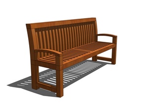 椅子木凳公园椅子座凳94su模型[草图大师SU模型]