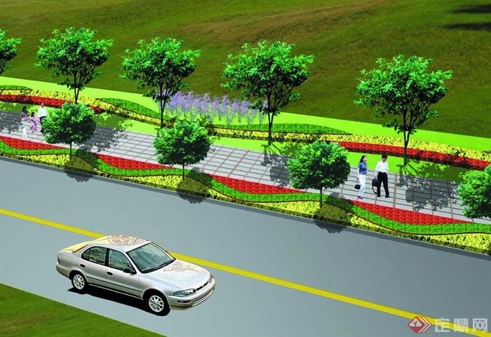 道路绿化设计方案JPG效果图10张