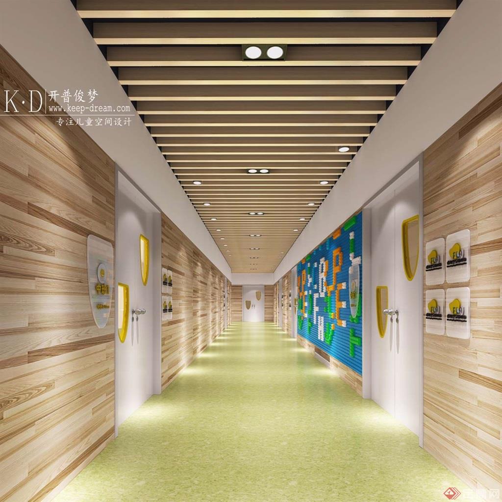 幼儿园
幼儿园乐高走廊过道设计装修图