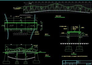 仿藤桥详细设计cad平面、立面图