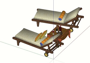 桌椅素材设计SU(草图大师)模型