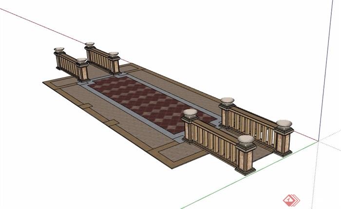 园桥详细完整设计su模型