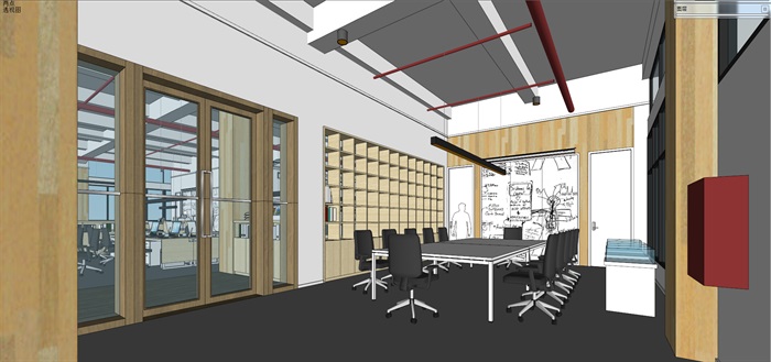 现代创意开放式办公空间办公室设计(3)