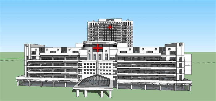 现代大型医院疗养康复中心规划设计(3)