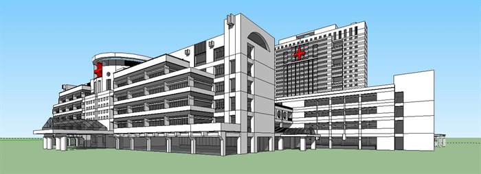 现代大型医院疗养康复中心规划设计(1)