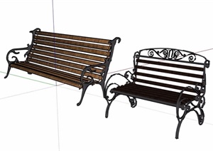 欧式详细完整的椅子素材设计SU(草图大师)模型