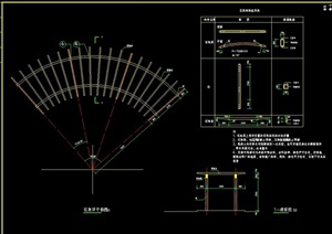 详细完整的花架设计cad施工图