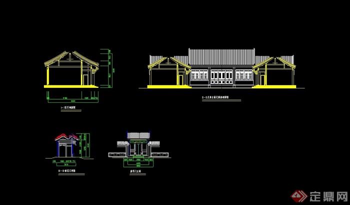 经典四合院设计cad方案