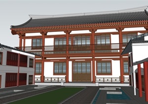 中式古建四合院