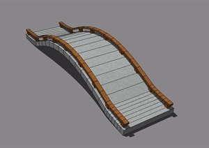 景观拱桥素材设计SU(草图大师)模型