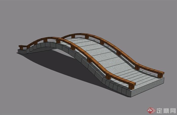景观拱桥素材设计su模型
