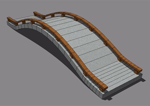 拱桥完整详细设计SU(草图大师)模型