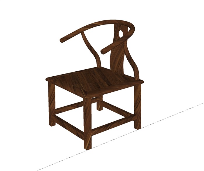 多款中式、仿古椅子su模型(2)