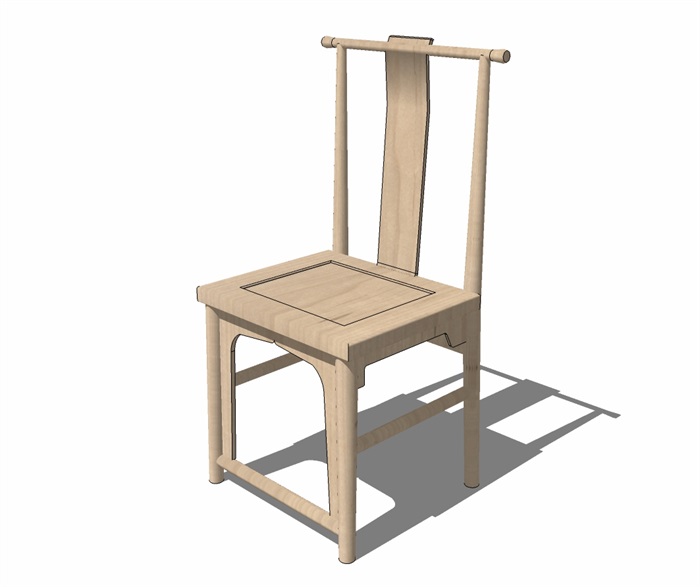 精美新中式椅子、茶几su模型(3)