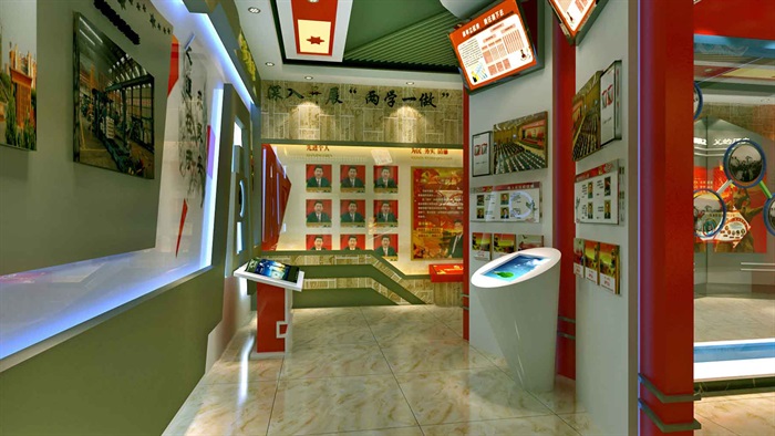 中国梦党建系列文化展厅3D模型及效果图(6)