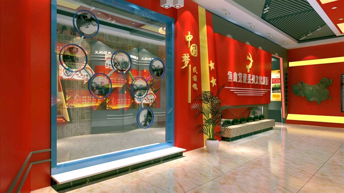 中国梦党建系列文化展厅3D模型及效果图(12)