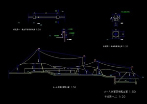 详细的景观休闲亭cad施工图