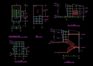 现代大门详细设计cad施工图