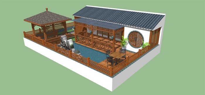 屋顶花园模型(2)