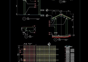 欧式风格亭子cad施工图