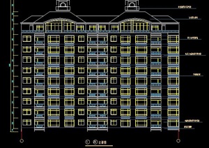 小高层住宅楼建筑扩初图设计