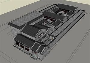 天津老城博物馆一手实体资料（CAD+精细SU(草图大师)）