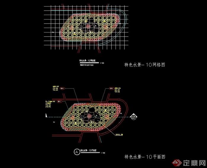 某水景设计cad平面图