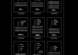 园路铺装铺地设计cad施工图