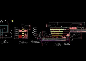 详细的花池挡墙设计cad施工图