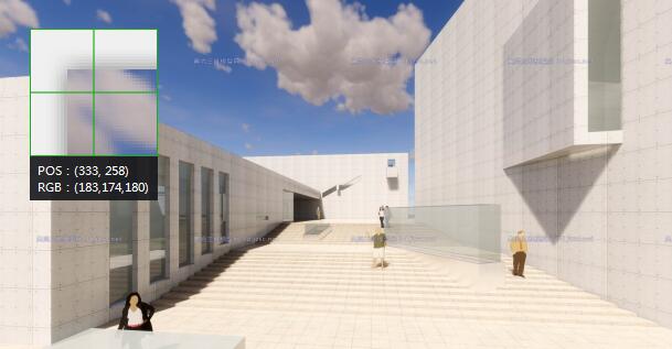 现代大型简约体块穿插组合式清水混凝土城市文化中心建筑群规划博物展览馆(2)