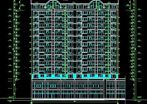 现代高层商住楼建筑施工图