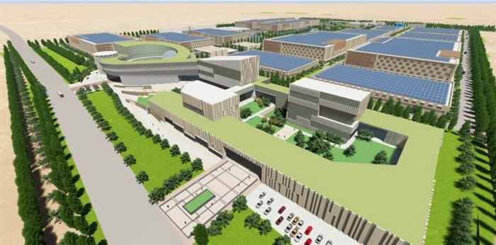 现代创意简约风大型生产科研基地产业园规划厂房设计(2)