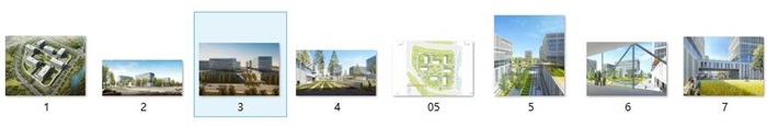 现代科技园技术科研教育中心办公文化产业园区规划建筑设计cad,高清效果图，分析文本(5)