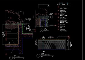 现代详细花坛花池cad施工图