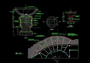 花钵详细完整设计cad施工图