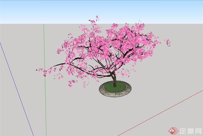 详细的经典树池设计su模型