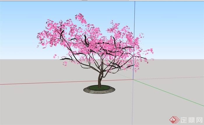 详细的经典树池设计su模型