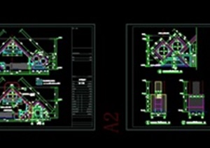 某公园入口“大门”详细CAD施工图