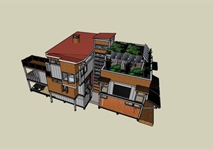 某私人“住宅别墅”SU(草图大师)模型01
