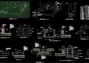 溪流景观详细设计cad施工图