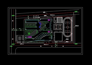 小学cad总平面图