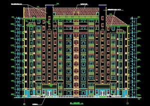 小高层住宅楼设计建筑图