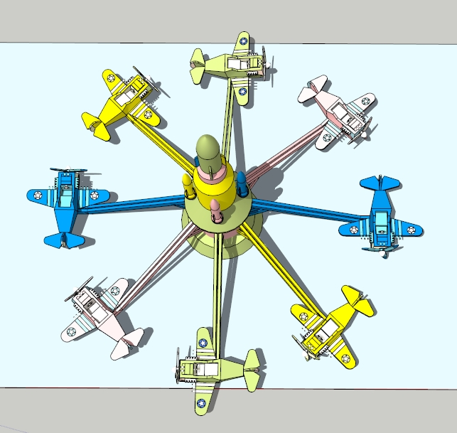 自控飞机（SU草图大师）模型(2)