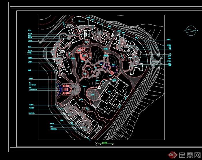 深圳某花园详细景观cad总图