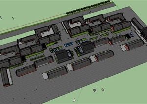 新农村建设景观改造乡村旅游文化民俗商业步行街