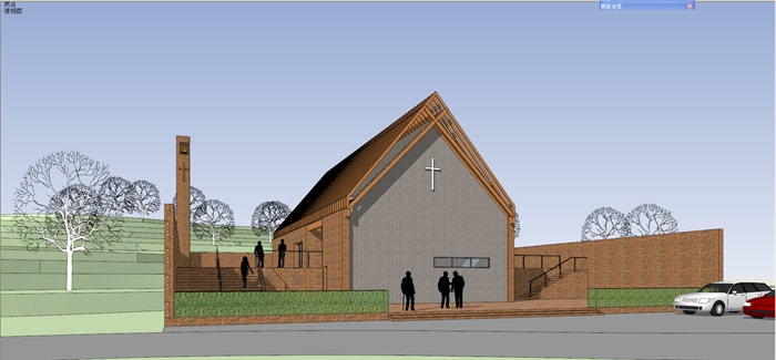 木构砖石乡土建筑构造小型教堂会所(1)