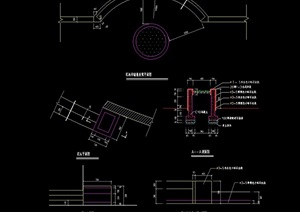 现代花坛花池详细cad施工图