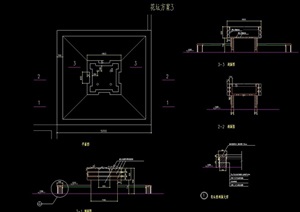 现代花坛详细完整设计cad施工图