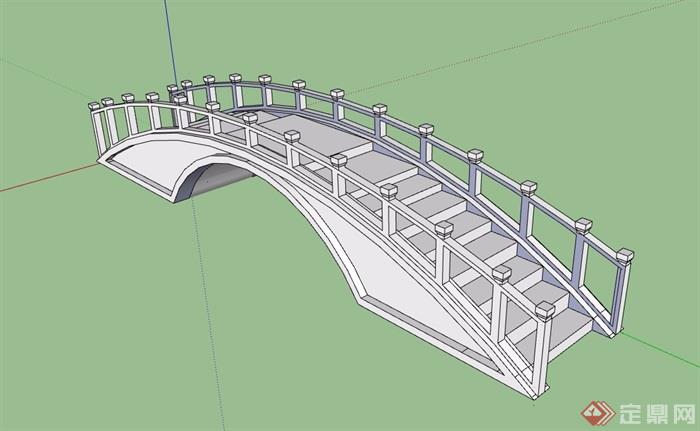 石桥设计su模型