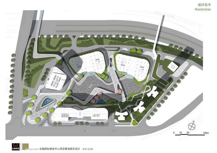 20170423泛亚国际设计作品--深圳笋岗长城国际物流中心项目景观概念设计方案(5)